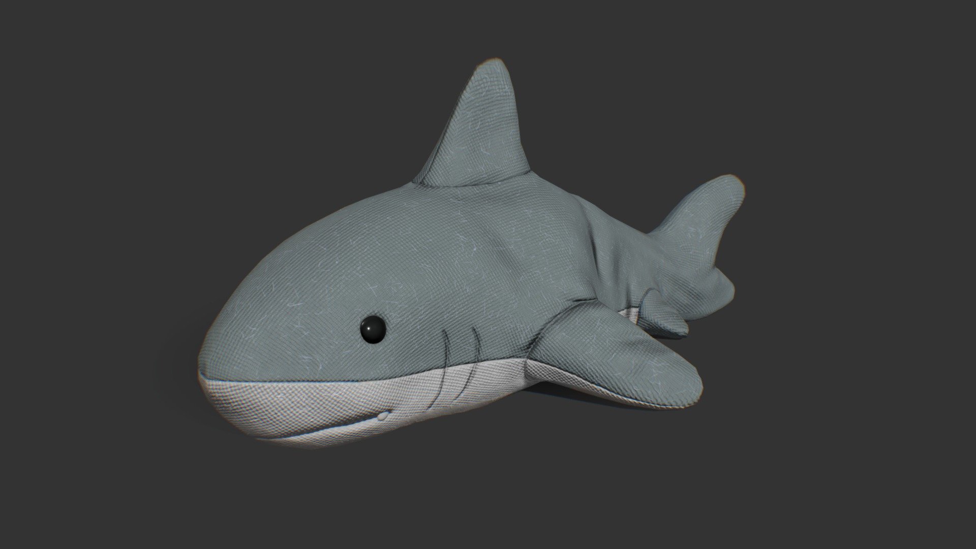 Fluffy Shark 3d model