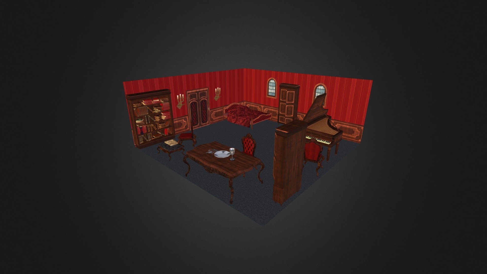 Baroque Room 3d model