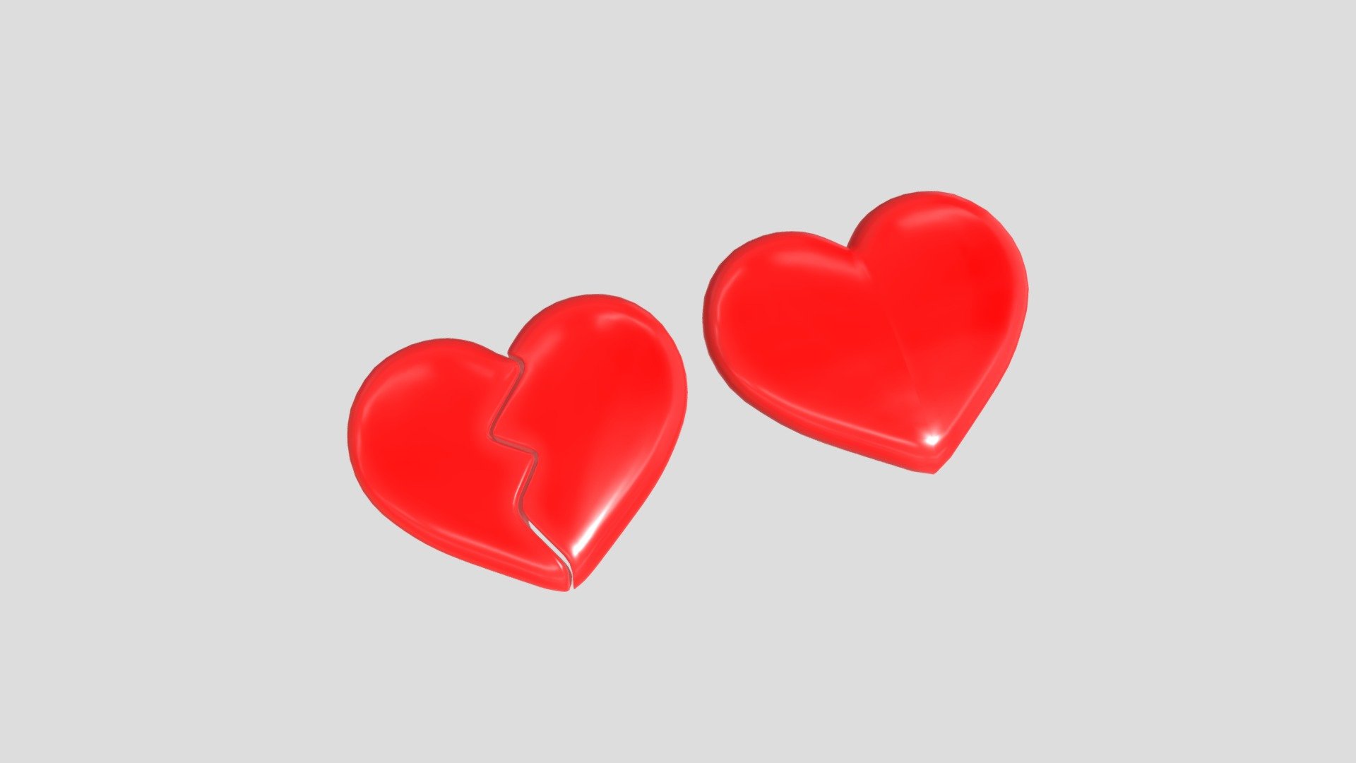 Cartoon Heart 3d model