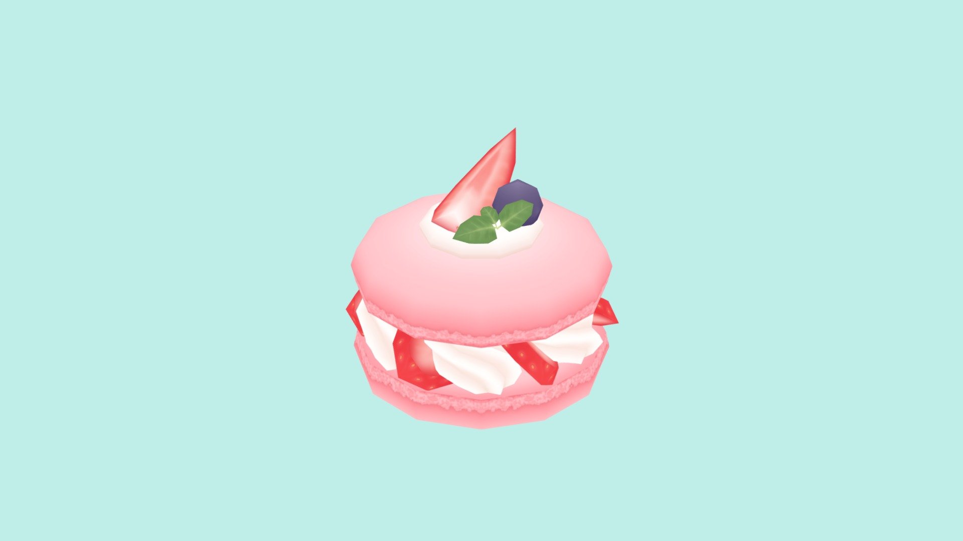 macaron 3d model