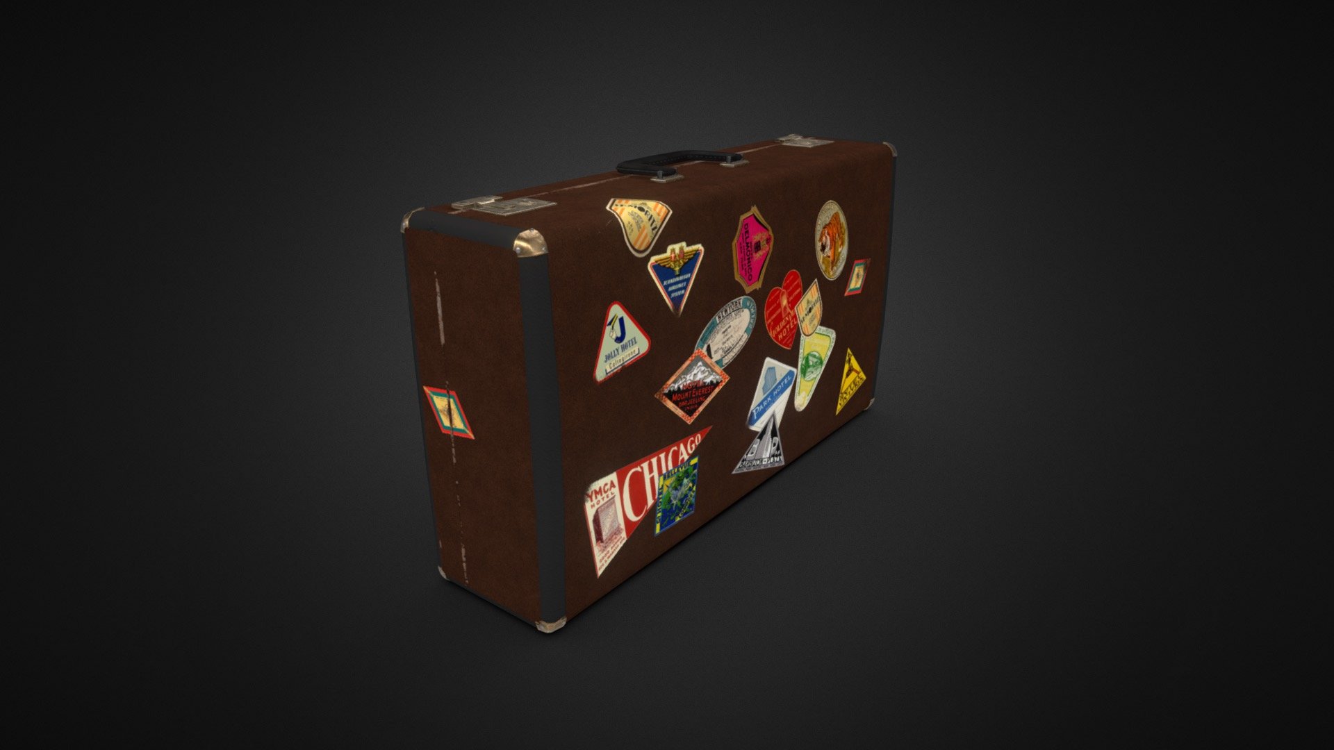 Old Luggage 3d model