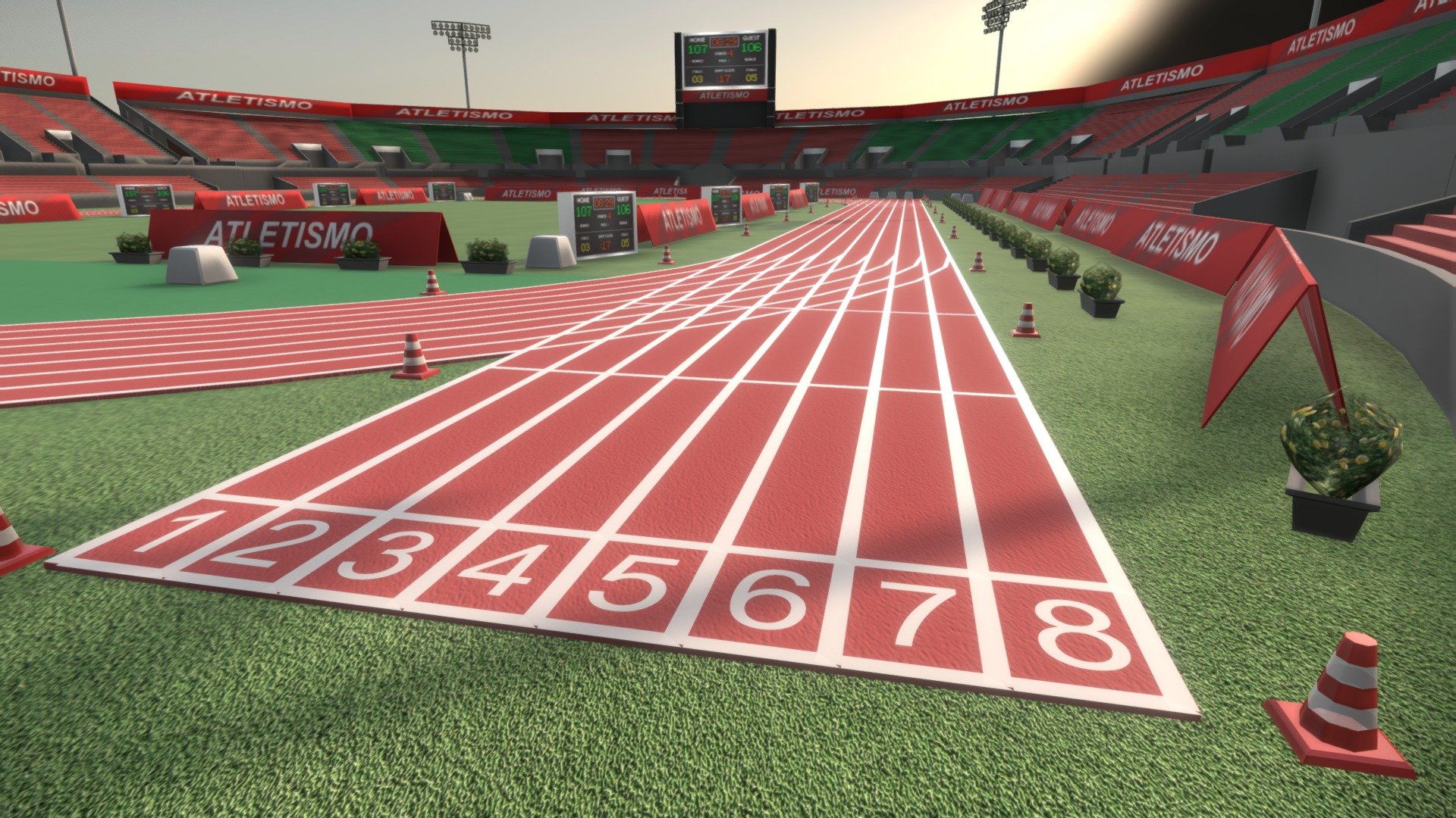 ATHLETISM STADIUM 3d model