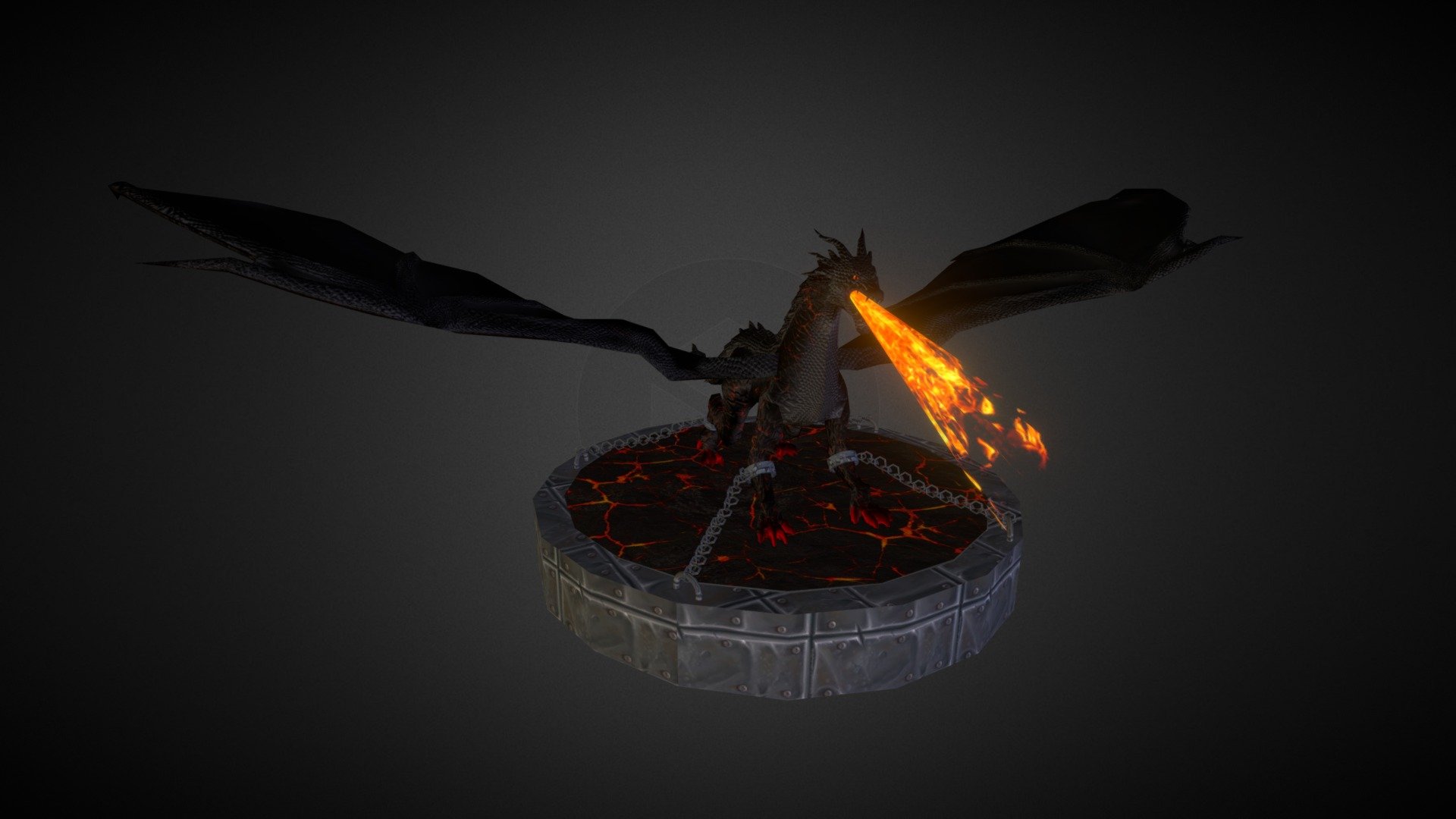 Fire Dragon 3d model