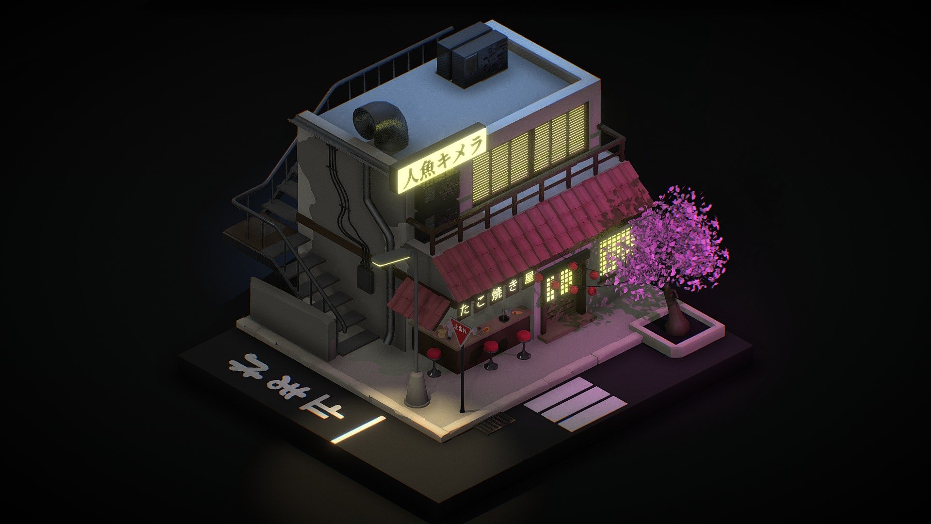 Japanese Vibes 3d model