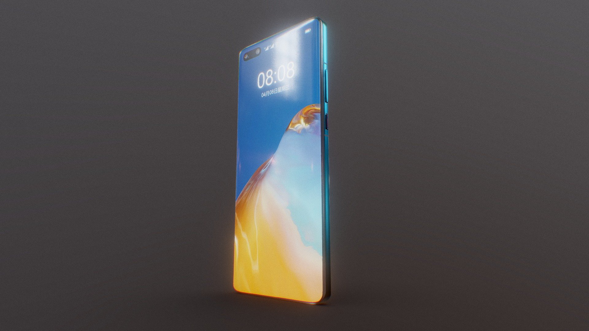 huawei p40 pro 3d model