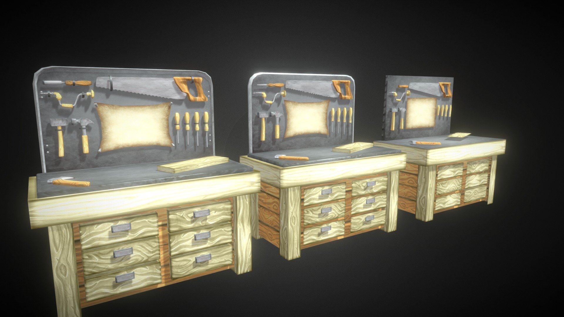 Mesa De Trabajo 3d model