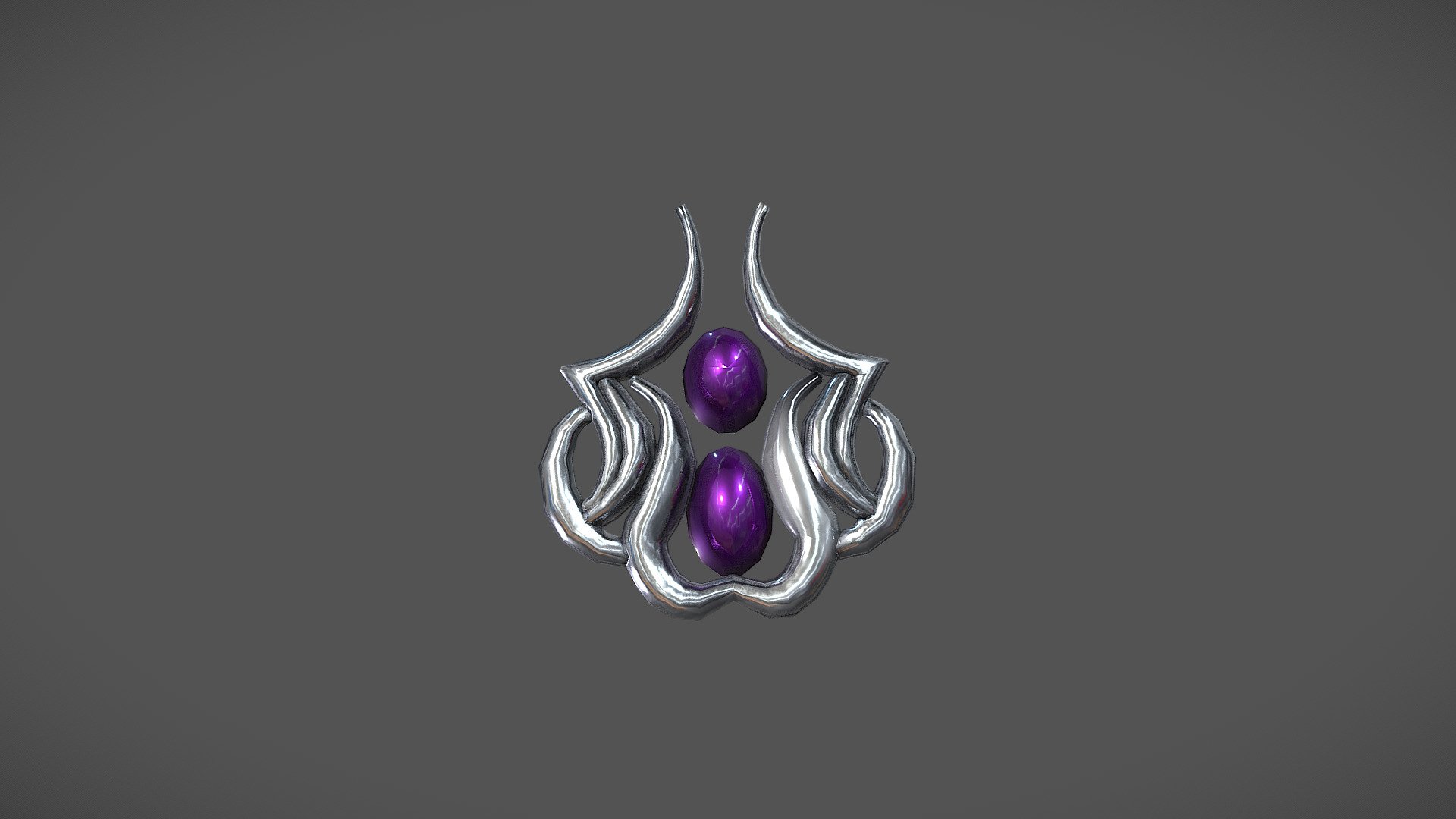 Medieval Fantasy Motif Broche Pin Decor 3d model