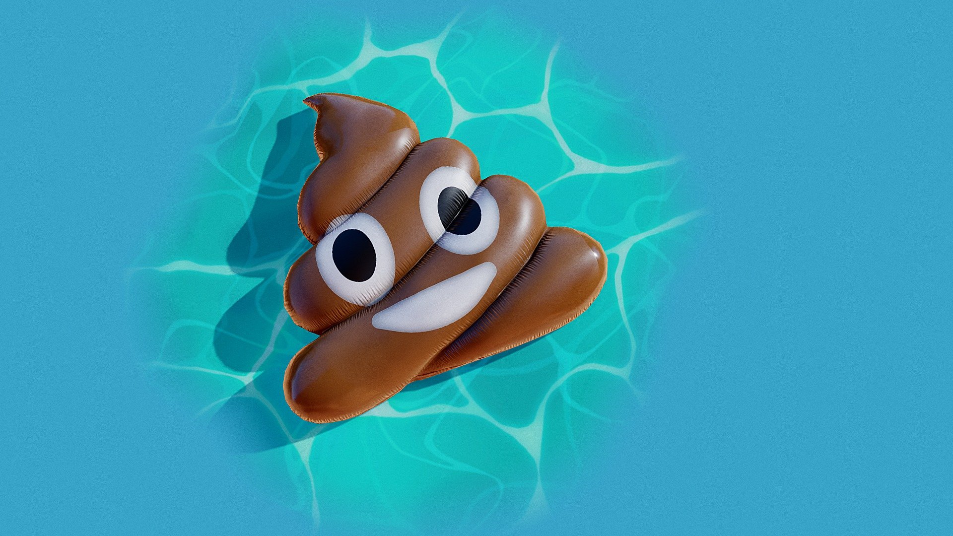 Inflatable Pile Of Poo emoji 3d model