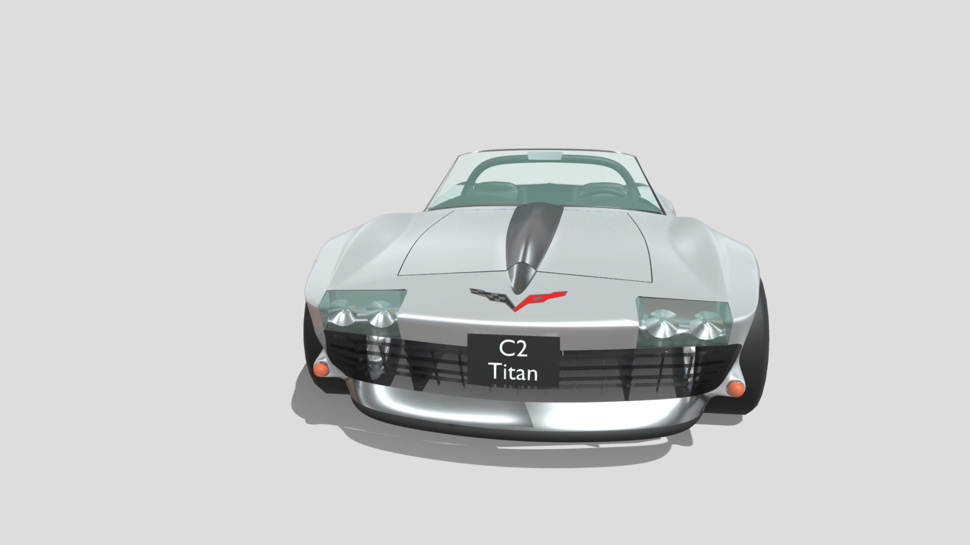 Chevrolet Corvette C2 Titanium 3d model