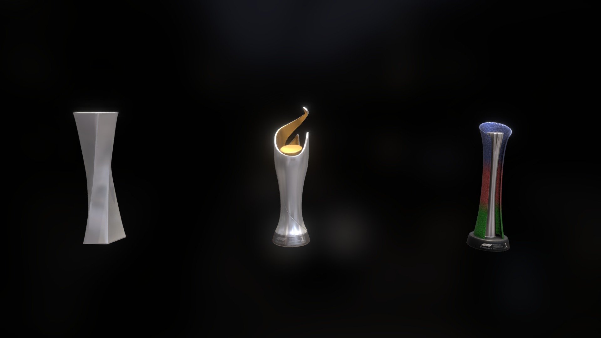 F1 Trophy 3d model