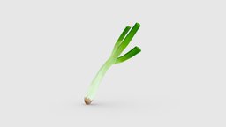 Cartoon green onion