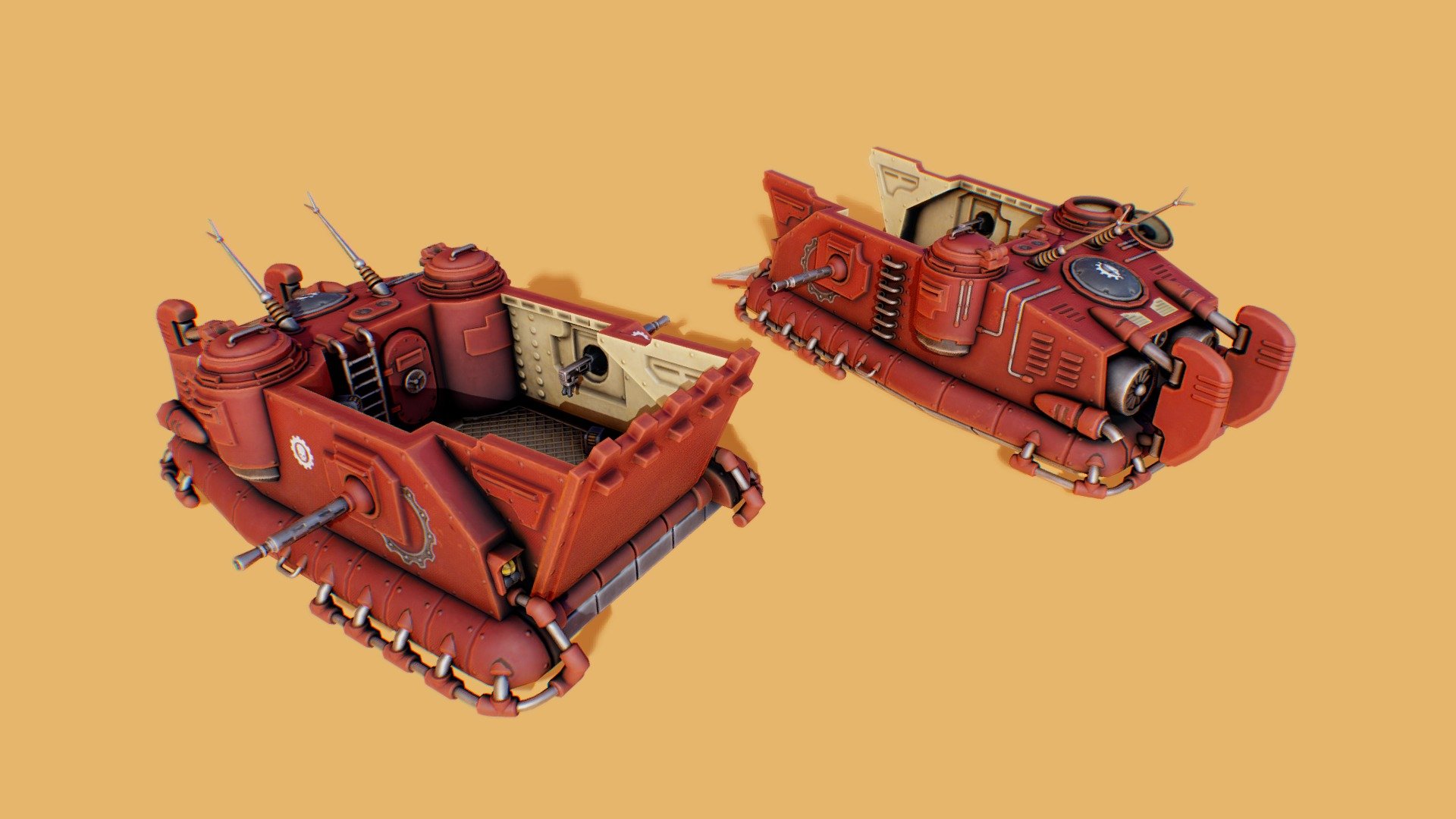 W40k adeptus mecanicus Dunerider 3d model