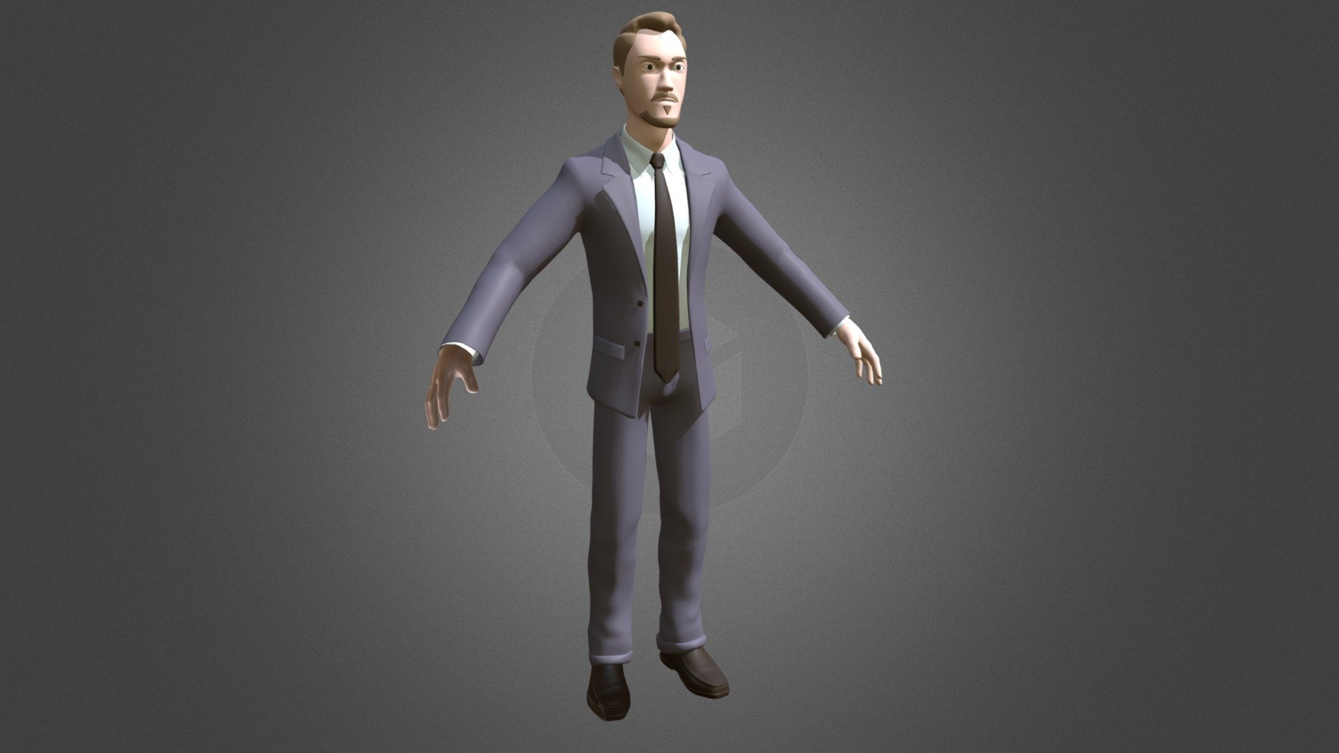 WIP Background Character 3d model