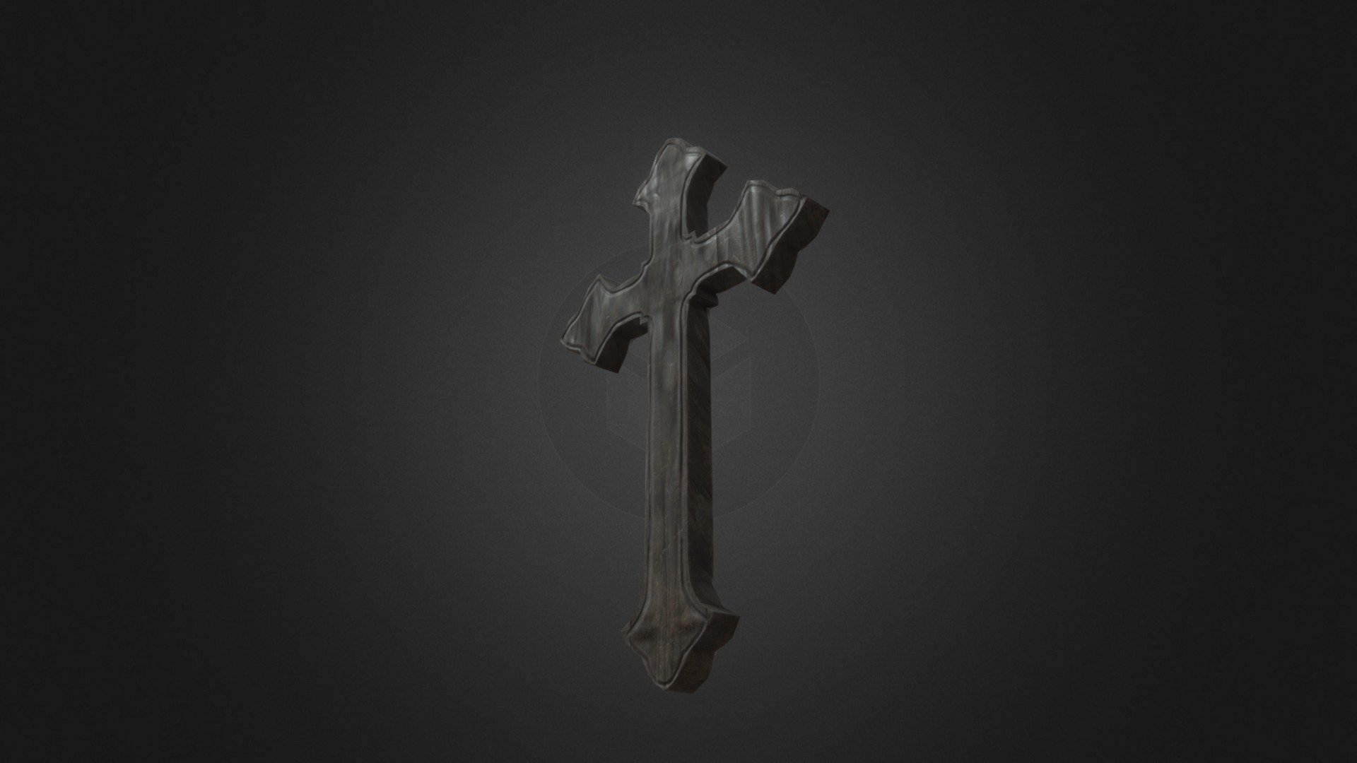 Wooden Cross 3d model