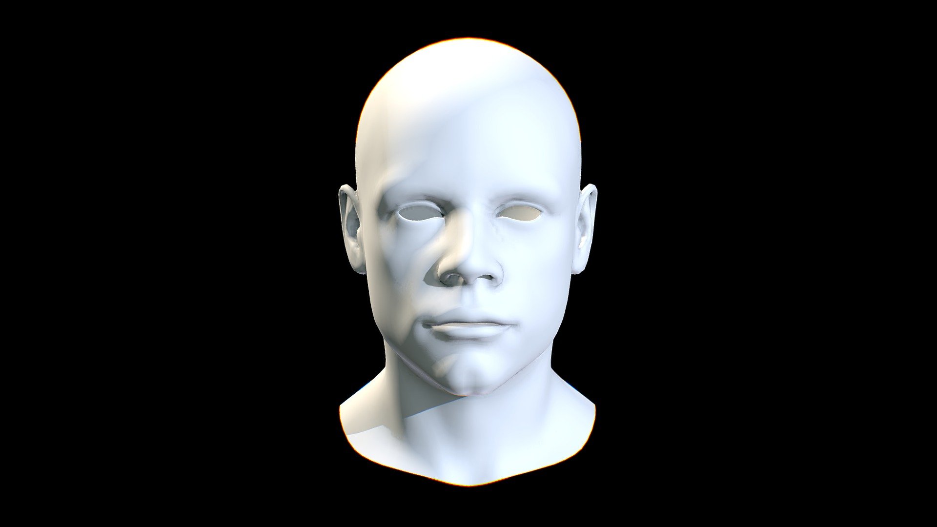 LUKE SKYWALKER_STAR WARS_MALE_HEAD 3d model