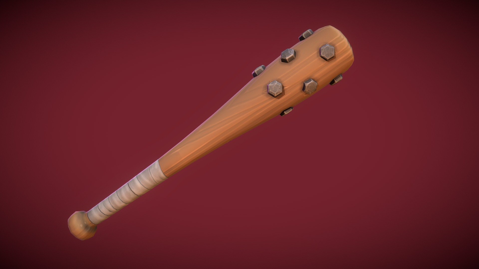 Baseball Bat Stylized 3d model