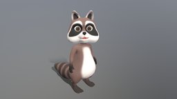 cartoon racoon