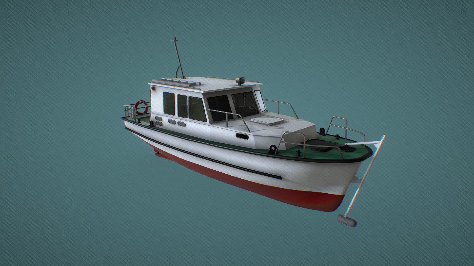 Hydrographic boat of the project 21961 3d model