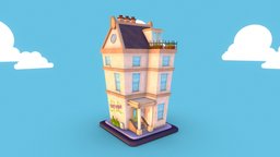 Low Poly Cartoon House