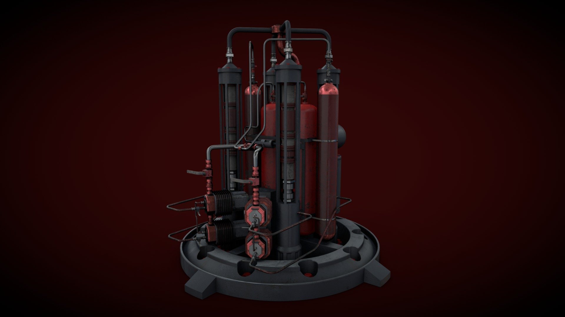 Machinery device 3d model