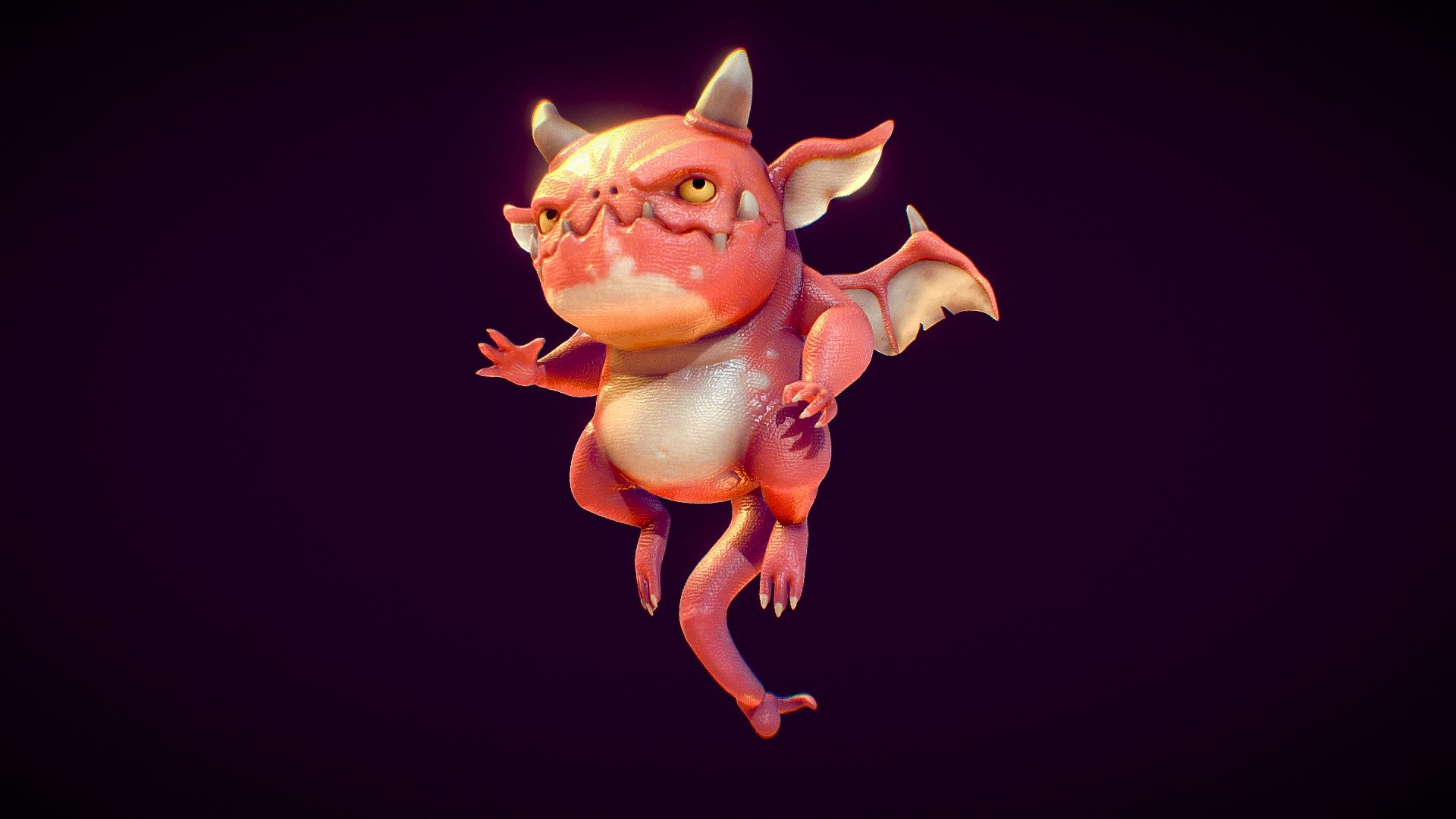 Baby drake 3d model