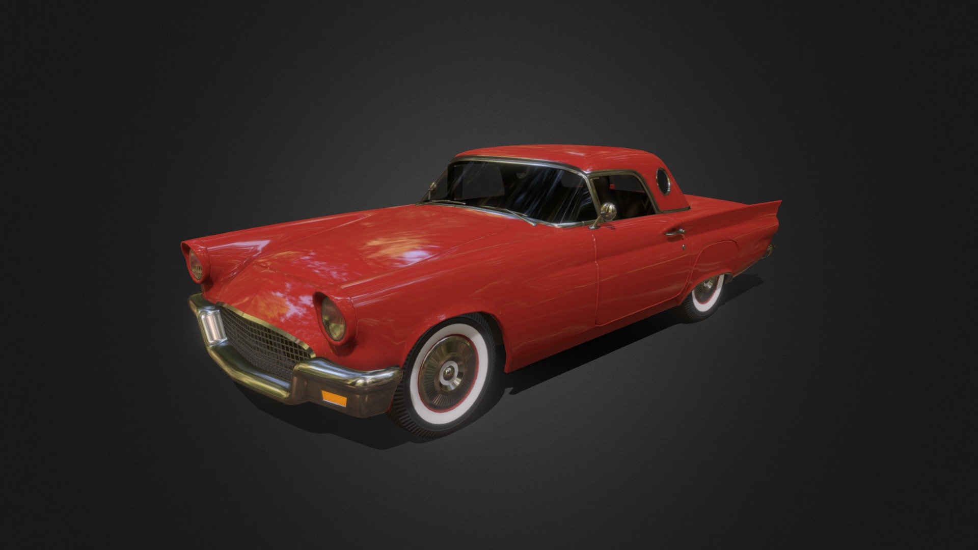 1950s Classic Car #3 3d model