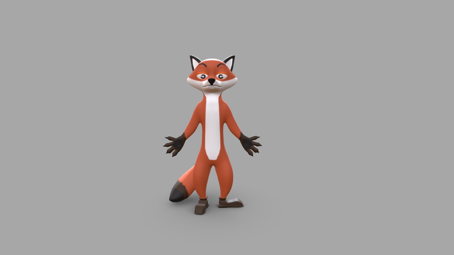 fox 3d model