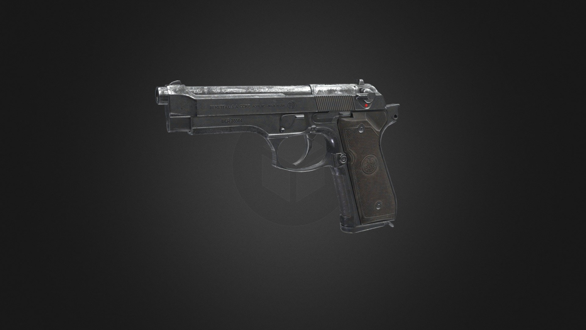 Beretta 92FS 3d model