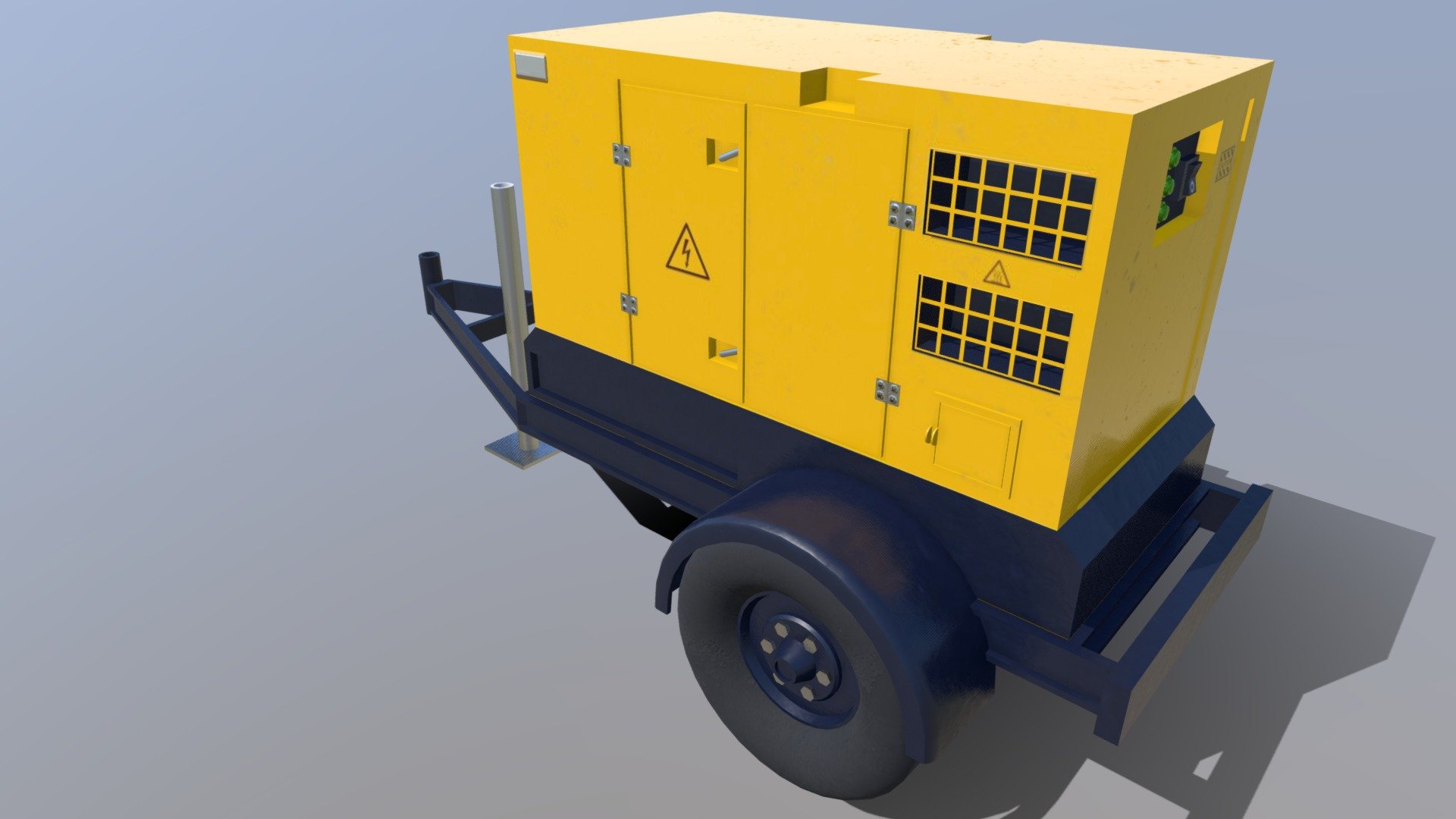 Large Portable Generator 3d model