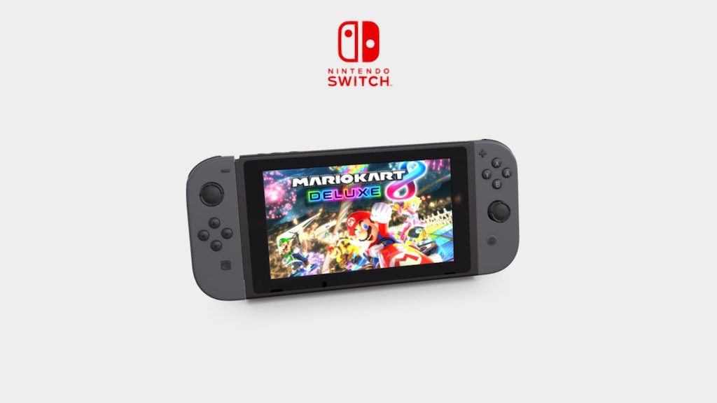 The Nintendo Switch 3d model