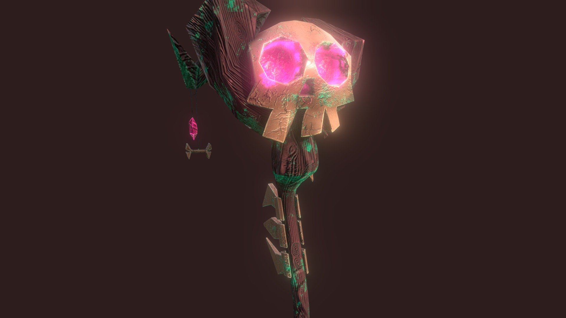 Necromancy Staff 3d model