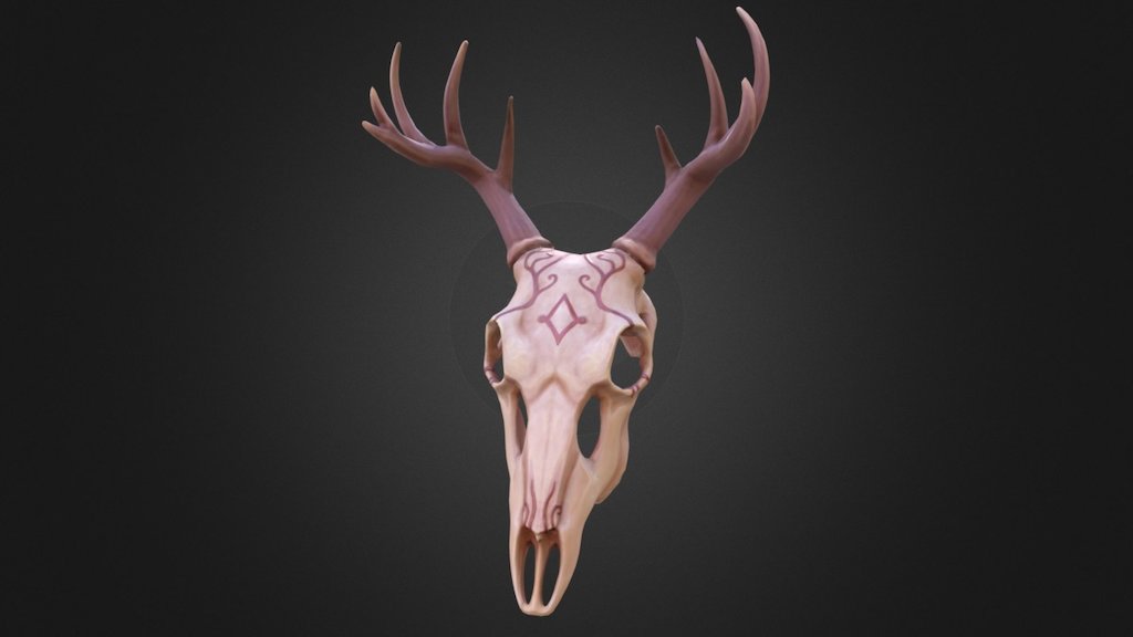 Deer Skull Mask 3d model