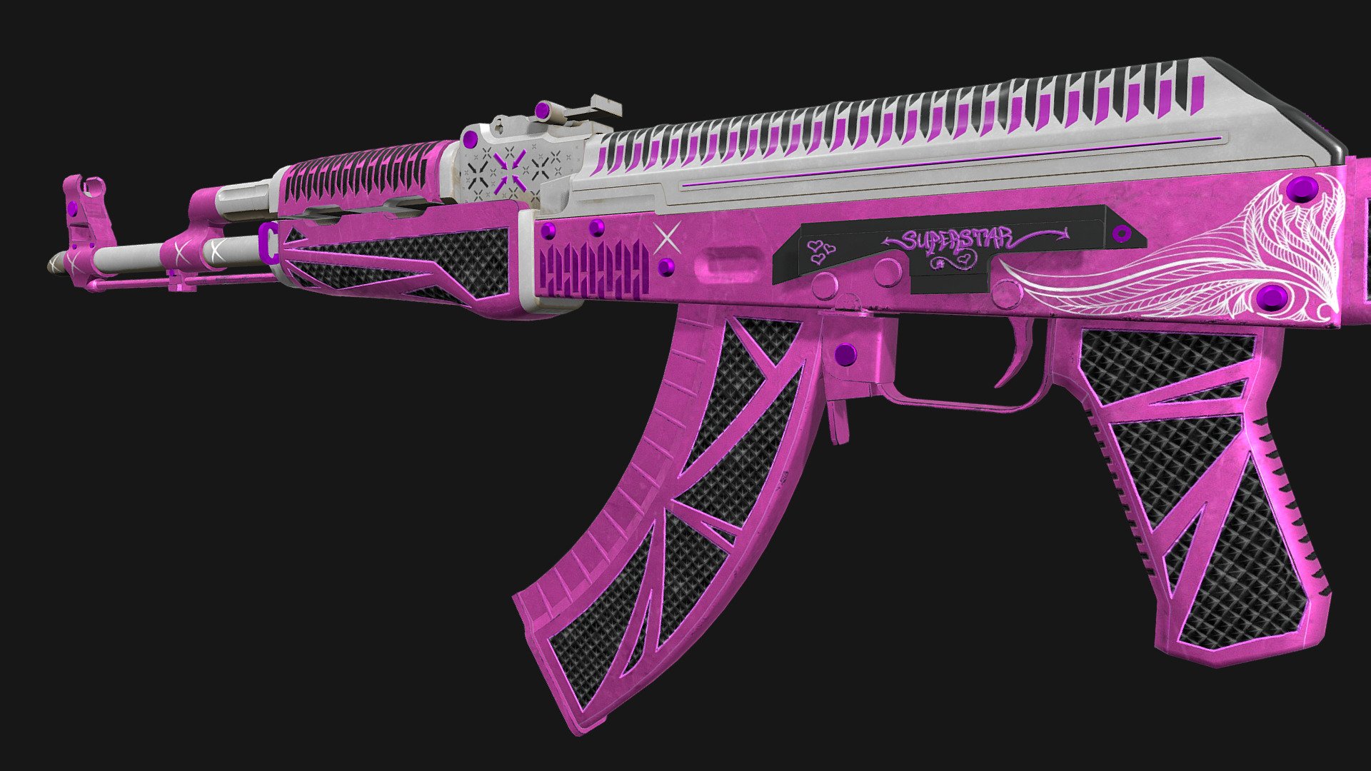 ak47 | Superstar 3d model