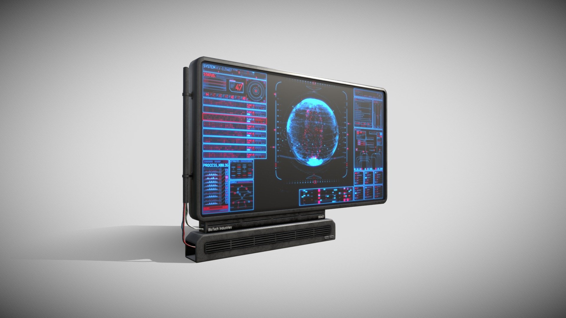 Sci Fi Display 3d model