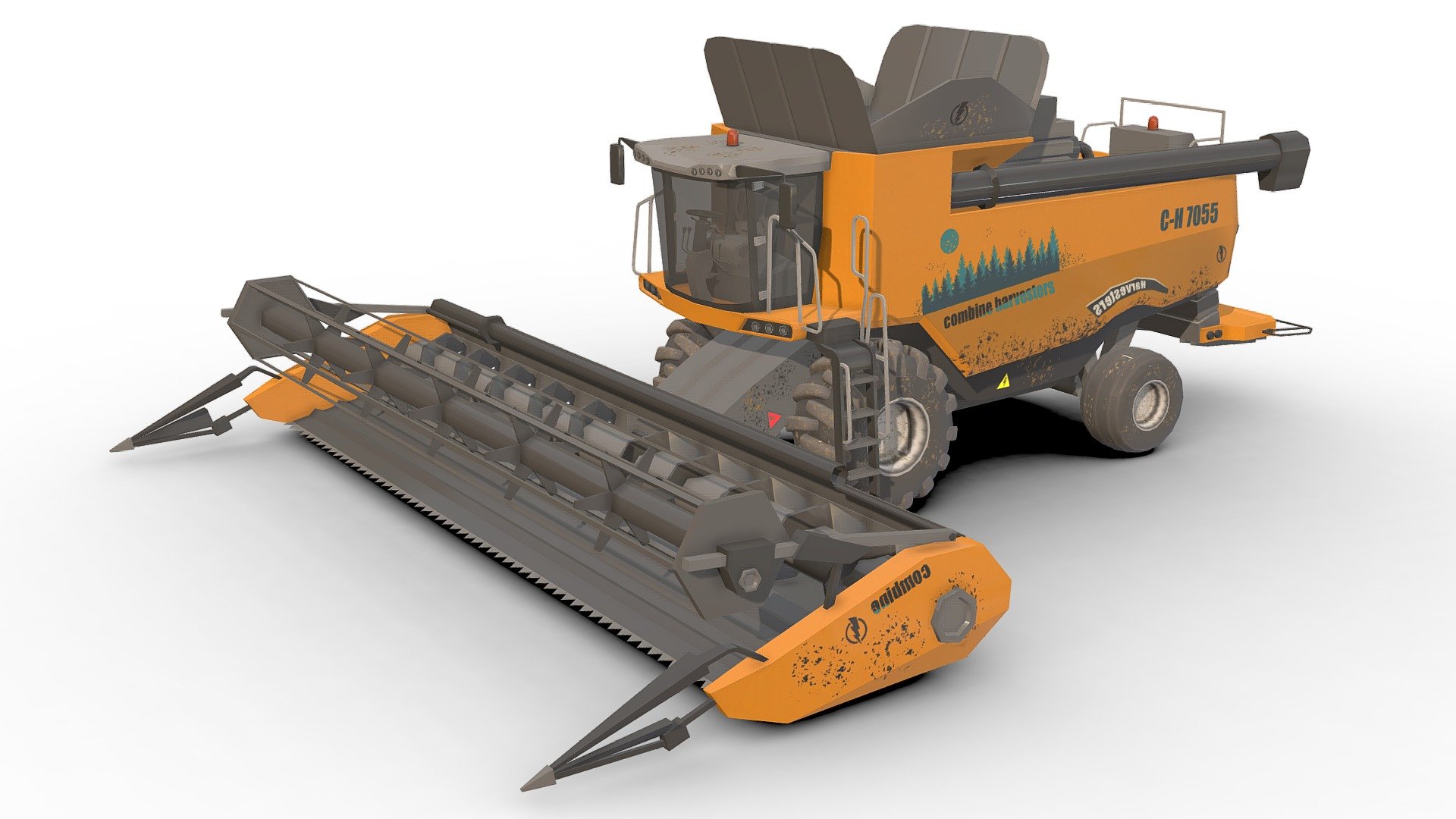 Combine Harvesters 3d model