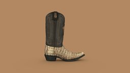 Yeehaw Cowboy Caiman Tail Boots