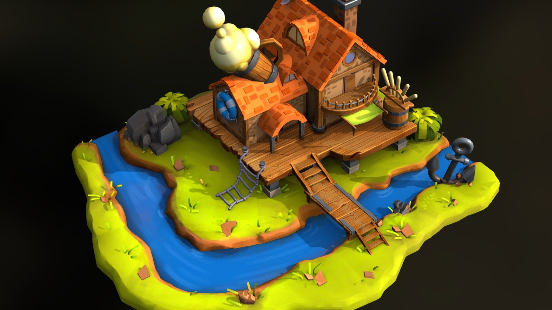 Ale House 3d model