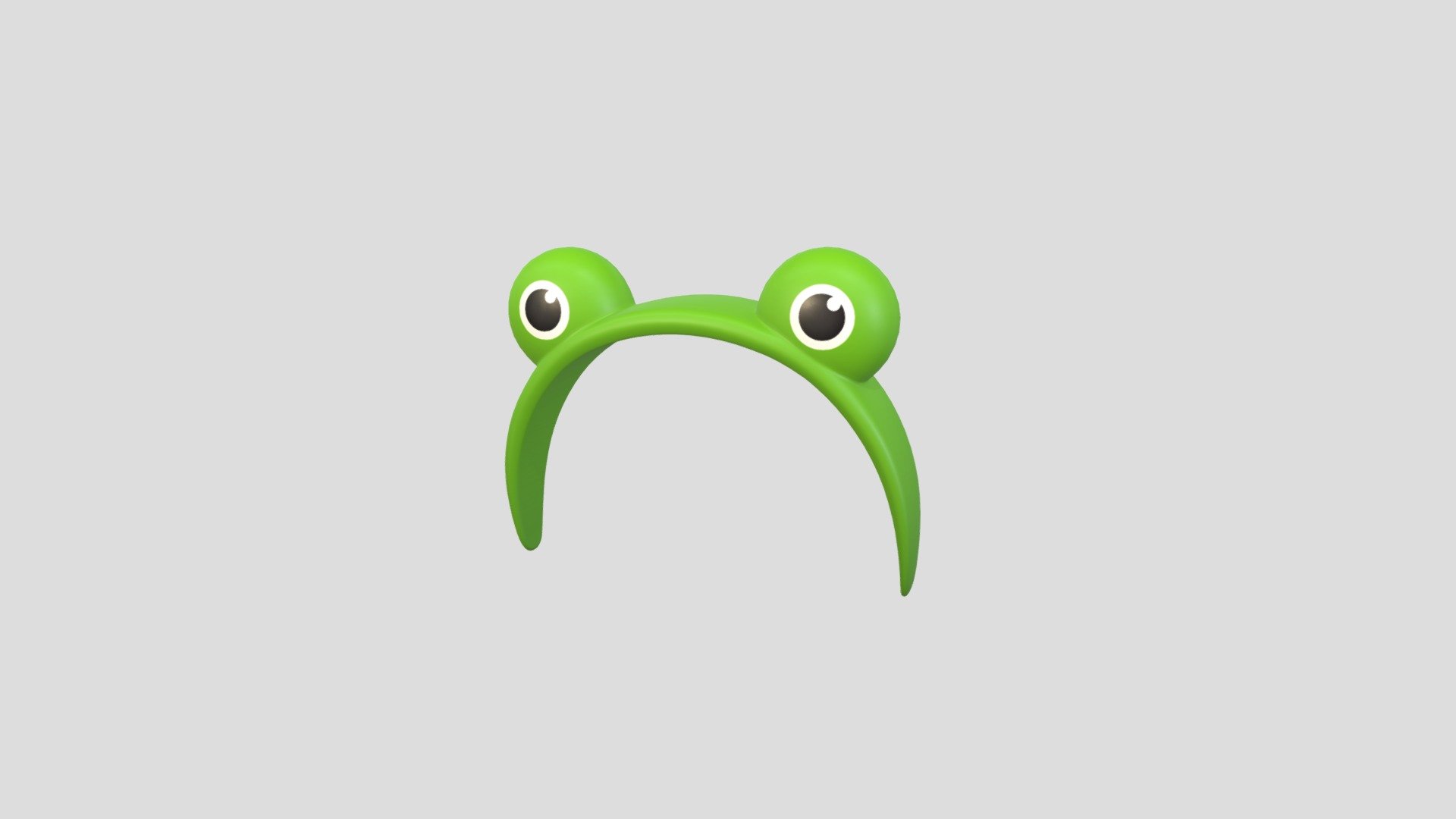 Headband002 Frog Headband 3d model