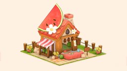 Stylized Watermelon Stall