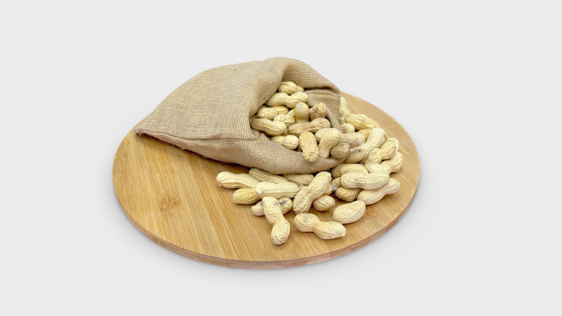 A bag of peanuts 3d model