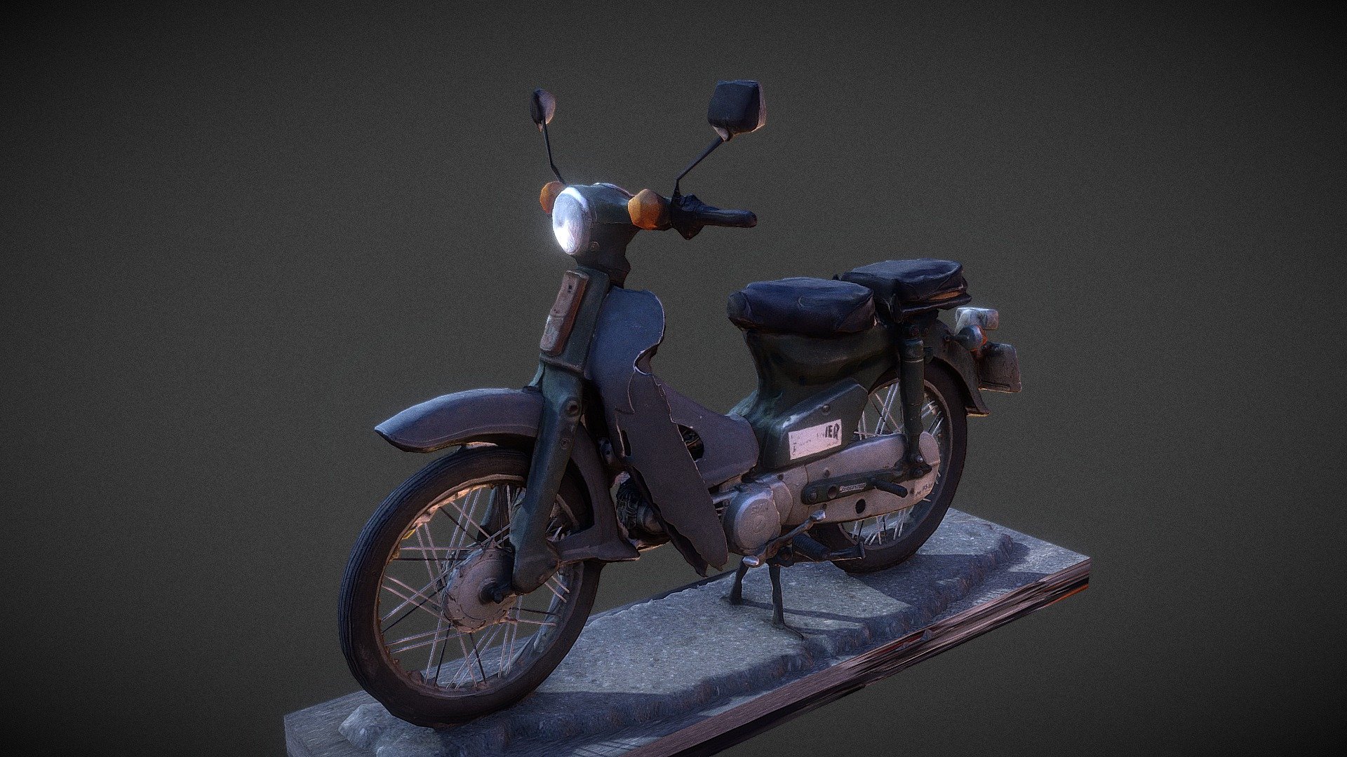 Honda C70 3d model