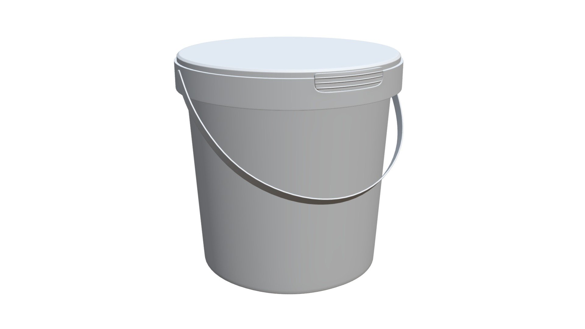 Paint bucket 01 3d model