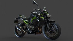 Kawasaki Z900 3Dscan (retopology model)