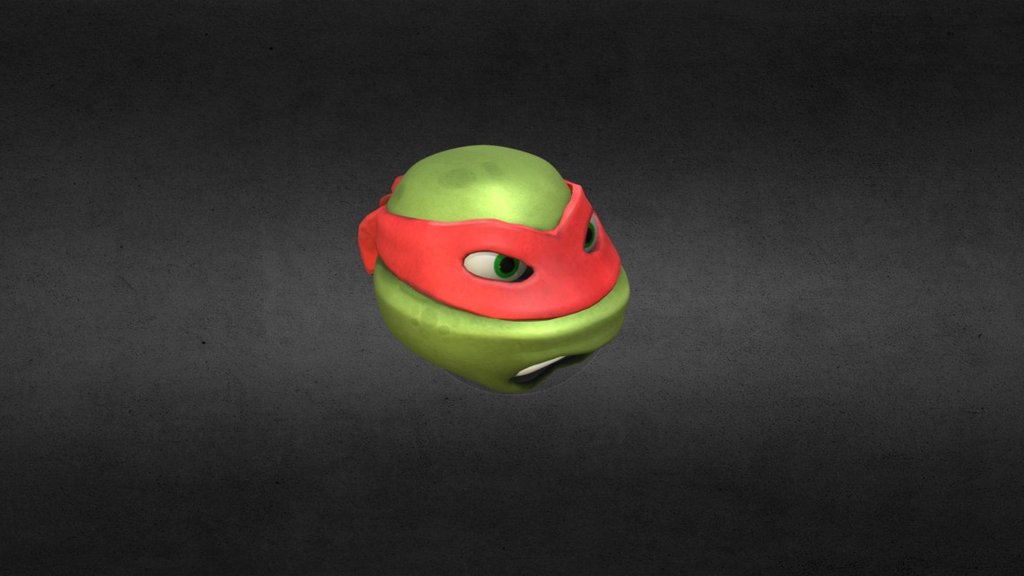 Rafael TMNT head 3d model