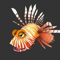 Cartoon Lion Fish