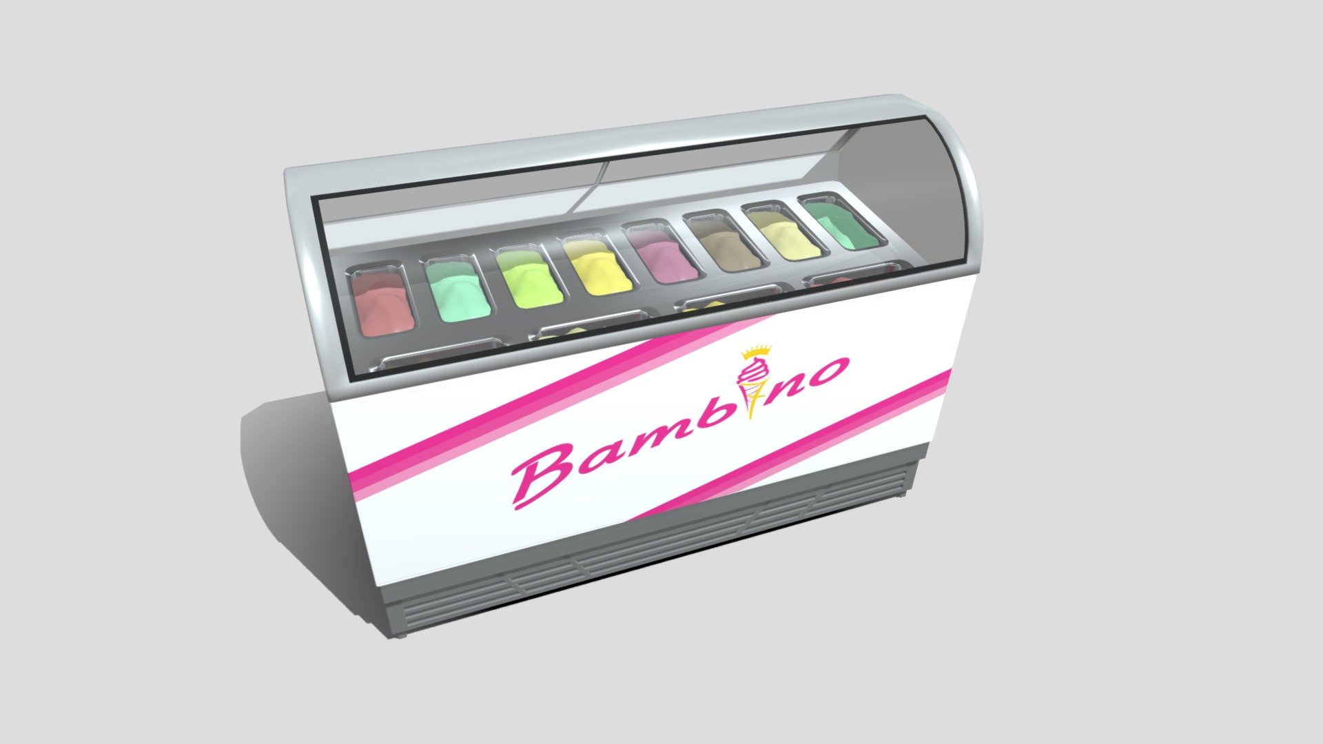 Icecream Frigo 3d model