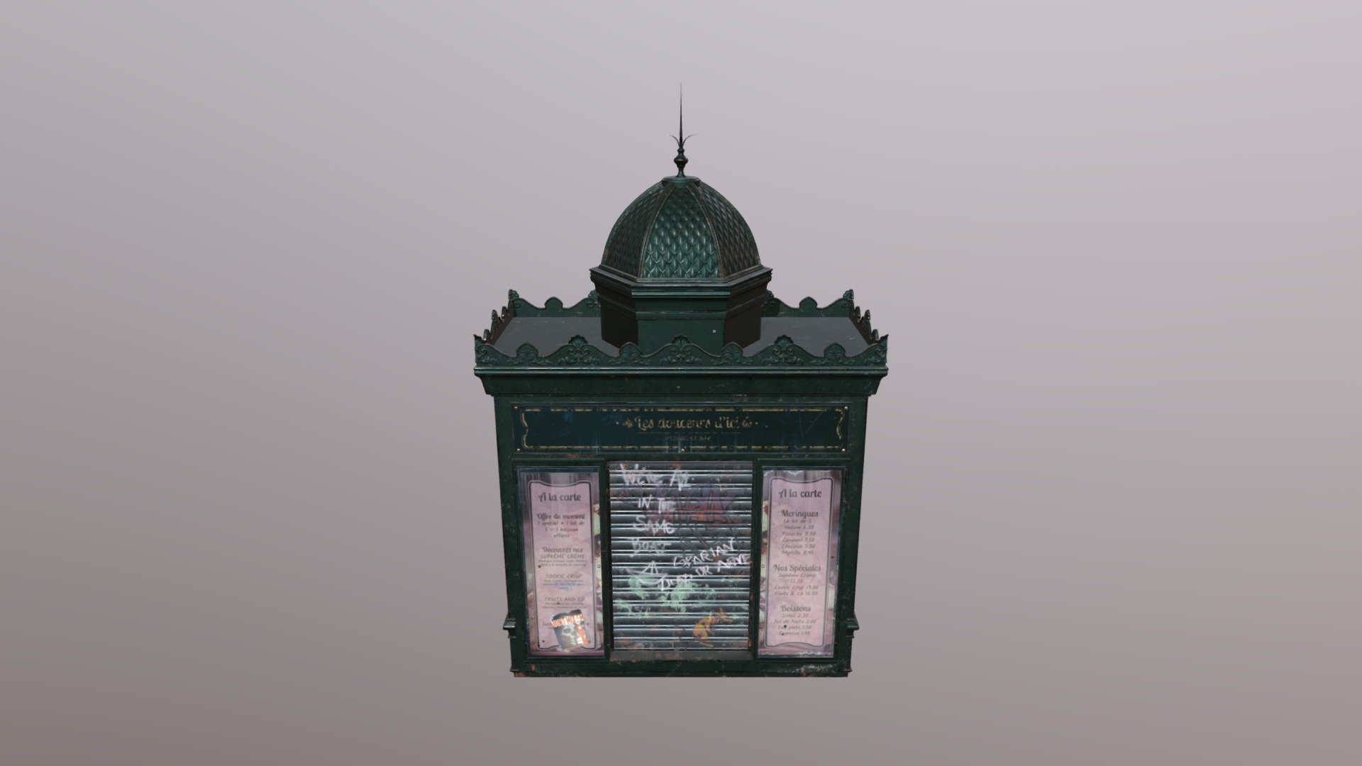 NewsPaper Kiosk 3d model