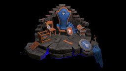 Stylized Throne Diorama