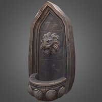 Lion Fountain Mesh