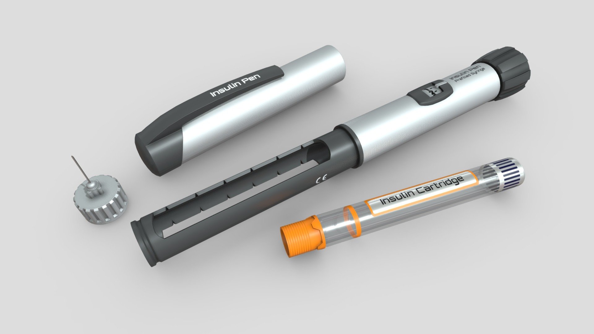 Insulin Pen 3d model